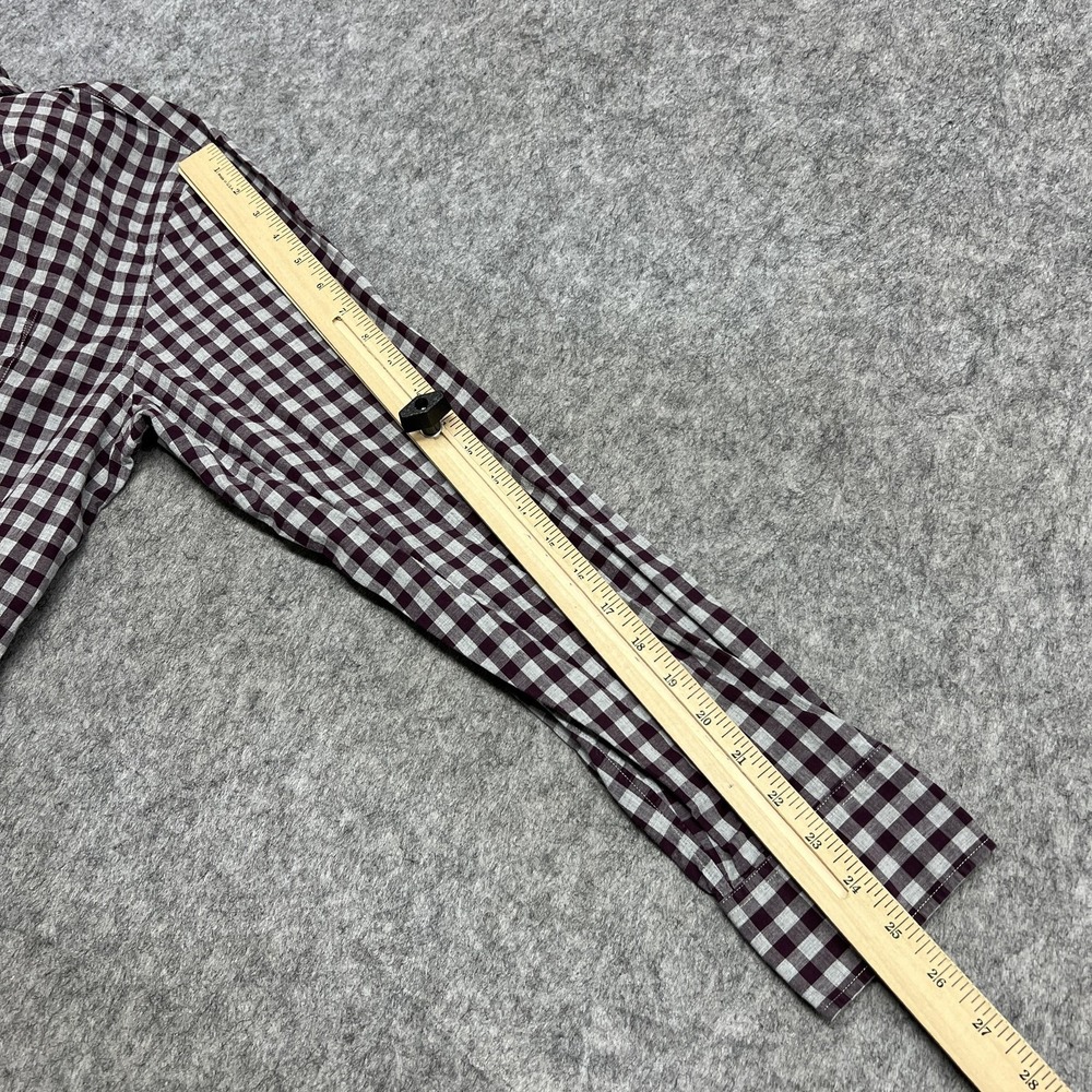 Bonobos Shirt Mens L Purple Gray Check Slim Fit Long Sleeve Button Down Preppy - Picture 13 of 16